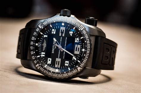 breitling emergency 2 black steel|bw Breitling watch for sale.